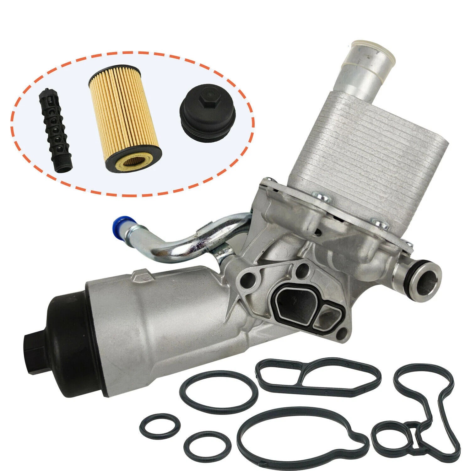 Engine Oil Cooler Filter Housing Adapter for Chevy Cruze Sonic Trax (2011–2019)