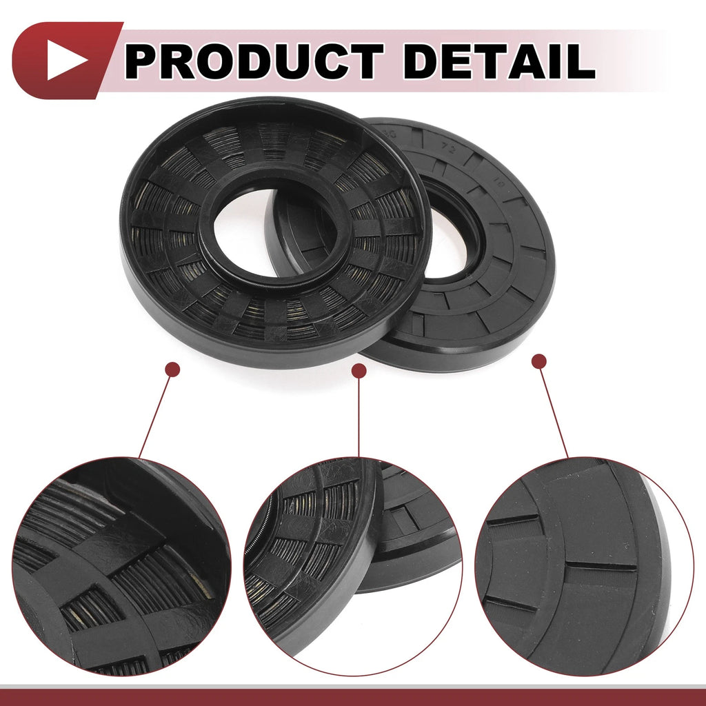 Set of 5 Rotary Shaft Oil Seals 30x72x10mm Nitrile Rubber for Various Models