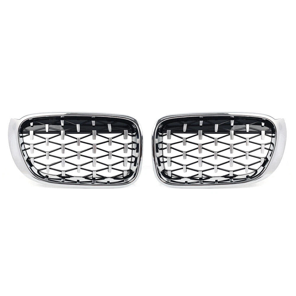 1 Pair Front Bumper Kidney Grille for BMW X3 F25 X4 F26 (2014–2017)