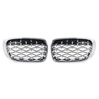 1 Pair Front Bumper Kidney Grille for BMW X3 F25 X4 F26 (2014–2017)