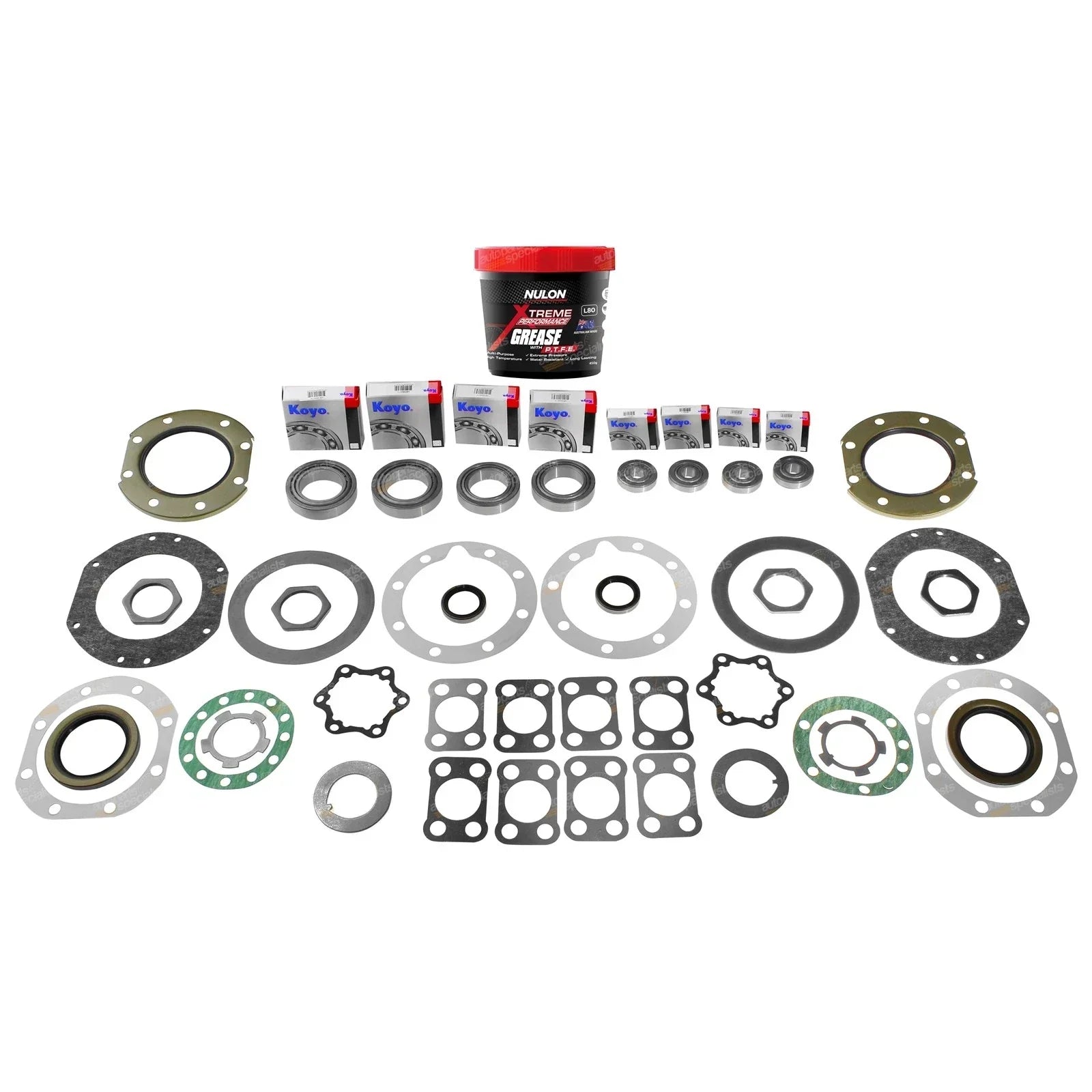 Swivel Hub + Wheel Bearing Grease for Toyota BJ40 BJ42 FJ40 FJ45 HJ45 (1979–1984)