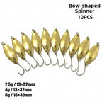 10X Spinner Spoon Lure 32mm/40mm for Bass Pike Trout (Freshwater)