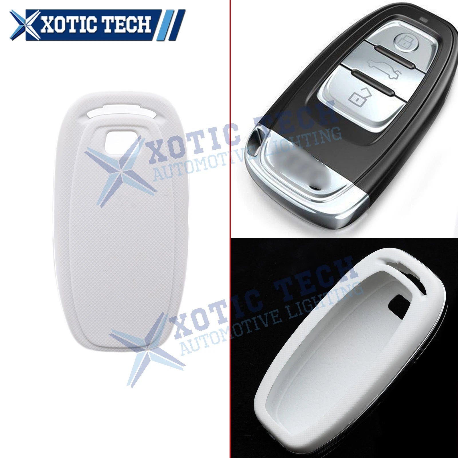 Exact Fit Keyless Entry Key Holder Protector for Audi A4 A5 A6 (2009–2024)