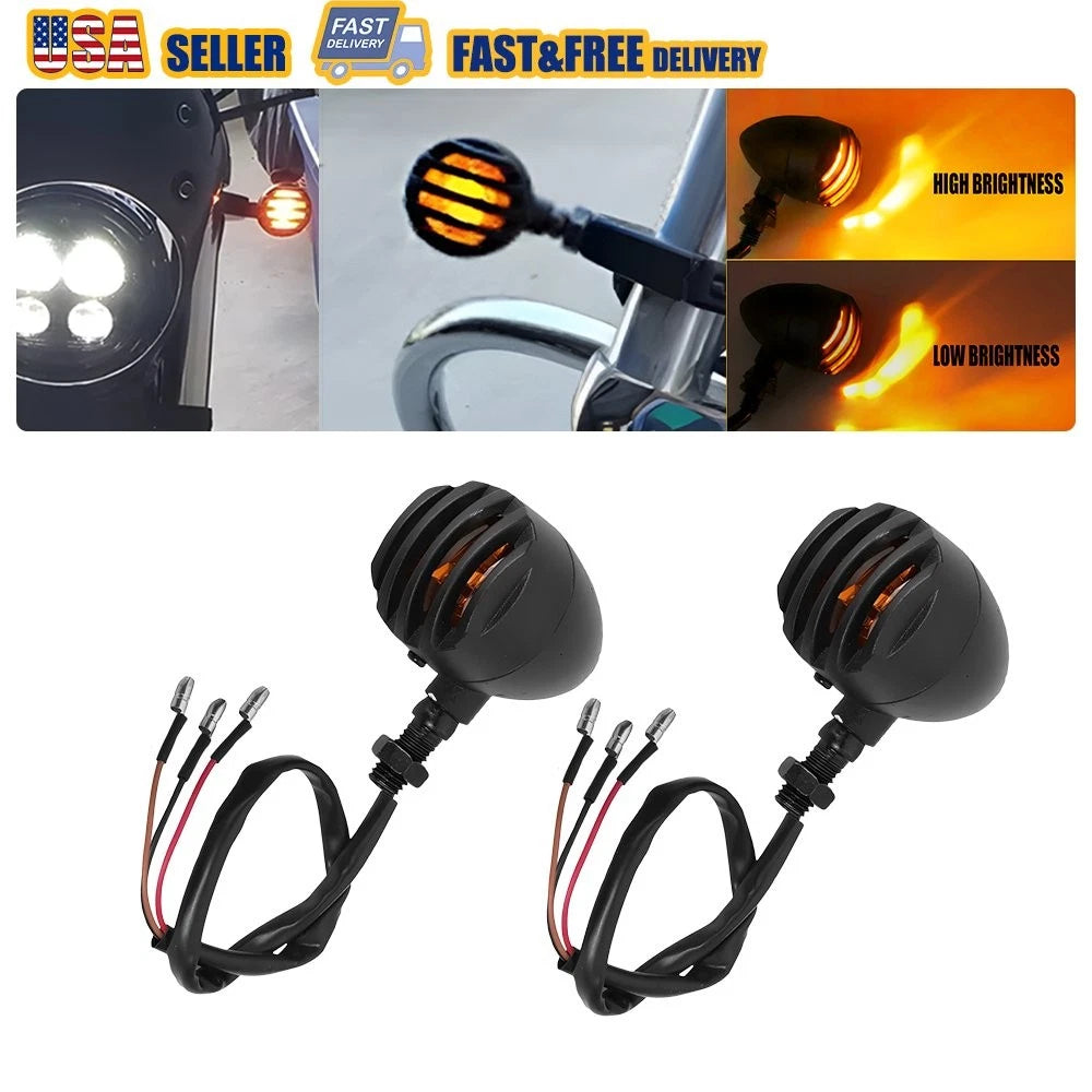 Turn Signal Light Set for Honda Yamaha Suzuki Kawasaki V (Front/Rear)