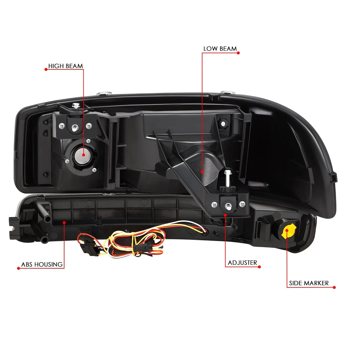 LED DRL Headlights & Signal Bumper Lamps for GMC Sierra Yukon XL (1999–2006)