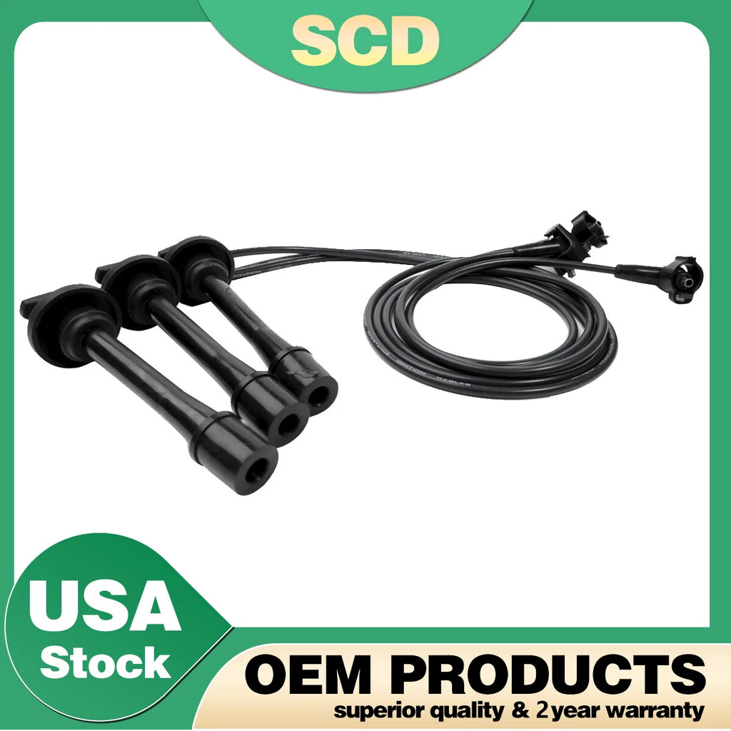 3Pcs Spark Plug Wires for Toyota 4Runner Tacoma Tundra (1996–2006) 19037-62050