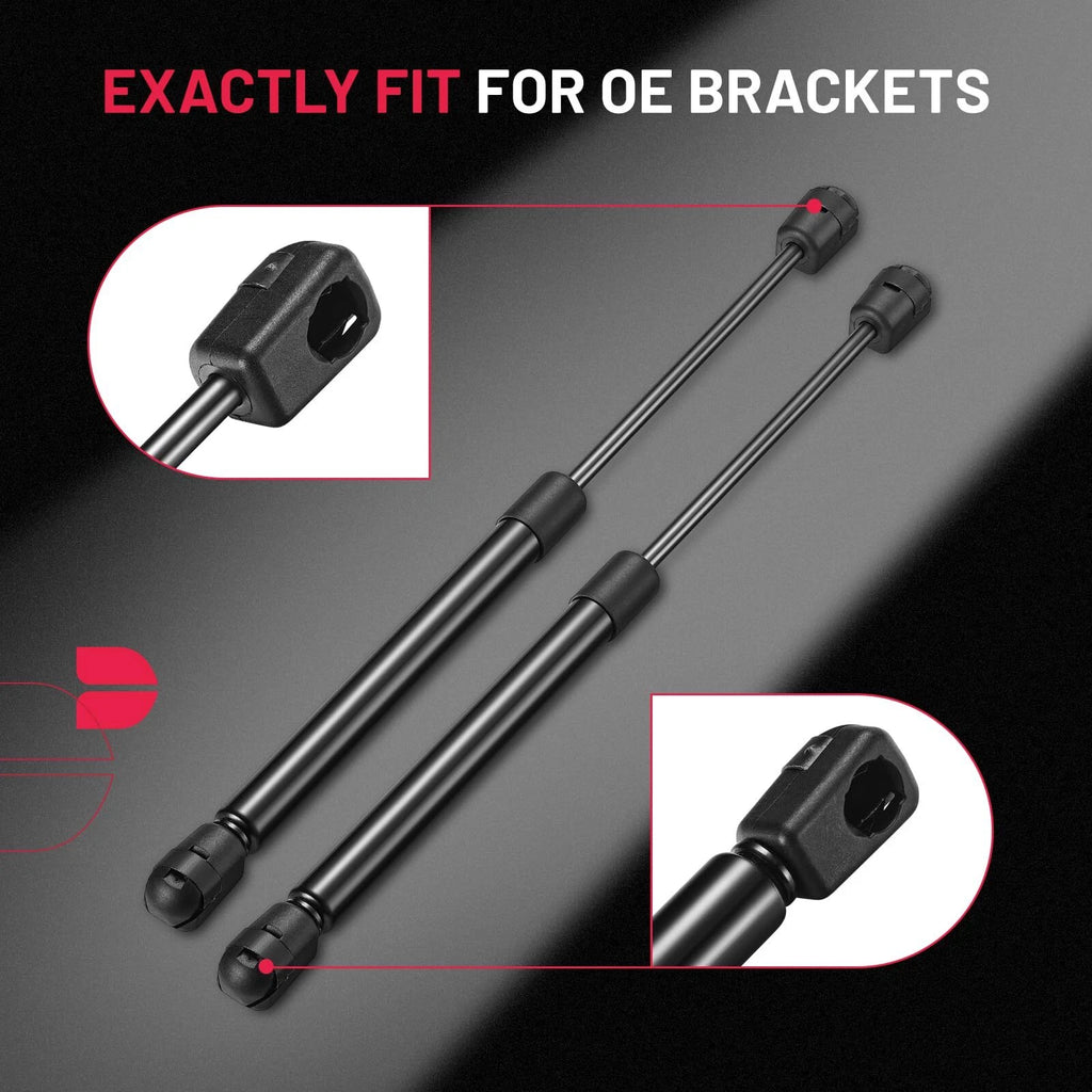 Set of 2 Gas Struts for Truck Bed Cover (13in, 28Lbs/125N)