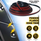 Fender Flare Edge Trim Rubber for Car and Truck Wheel Wells (30ft)