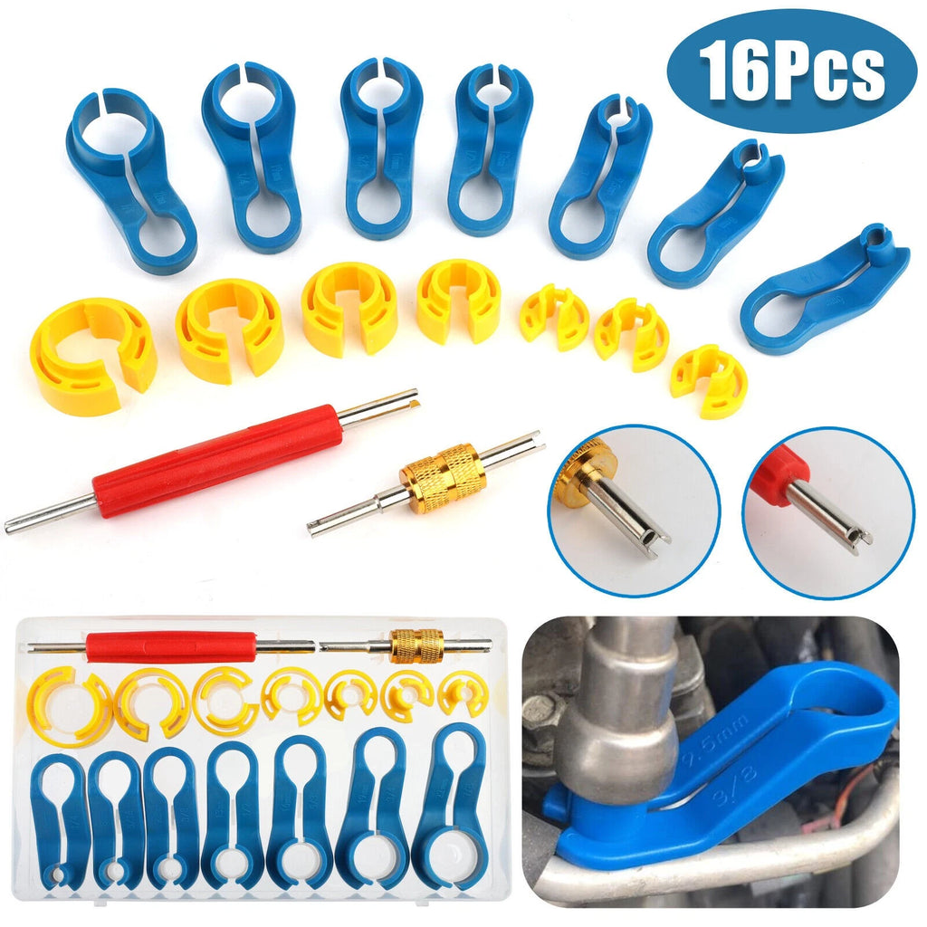 16pcs AC Fuel Line Quick Disconnect Tool Set for Cars (Universal)