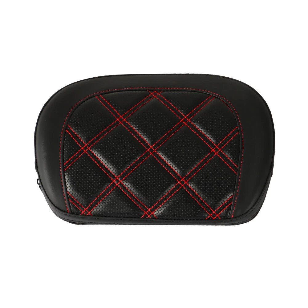 Passenger Backrest Pad with Red Stitching for Touring CVO Glide (1996-Present)