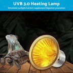 6X UVA UVB Heat Emitter Lamp Bulb for Reptiles and Pets