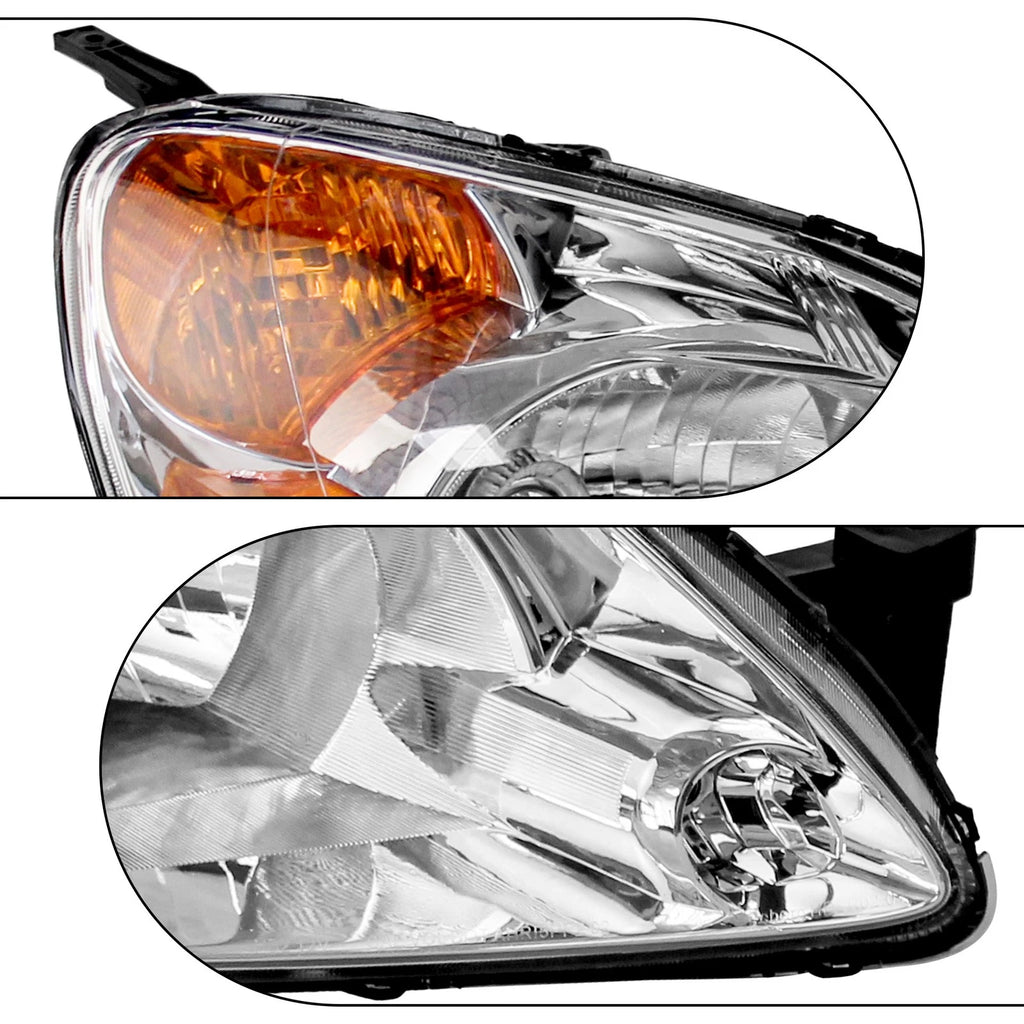 Pair Halogen Headlights for Honda CR-V (2002-2004)