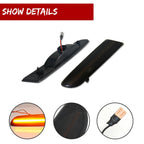 2X Smoked Amber LED Front Side Marker Lights for Lexus ES300 ES330 (2002–2006)