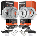 Set of Drilled Rotors & Brake Pads for Ford F-150 (2010–2011)