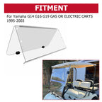 Folding Windshield for Yamaha Golf Cart G14 G16 G19 (1995–2003)