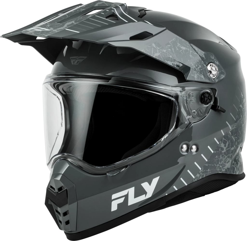 Fly Racing Trekker Full-Face Helmet for Street Riders (2X-Large, Grey)