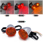 Amber LED Running Brake Turn Signal Indicator Light for Harley XL 883 1200 (1992–2017)