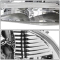 Set of 2 Chrome Housing Amber Side Headlights for Dodge Dakota/Durango (1997–2004)