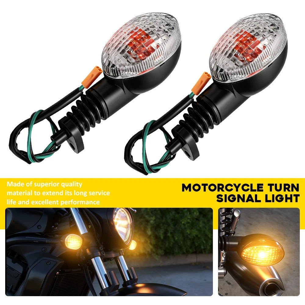 2X Amber Turn Signal Light for Kawasaki KLR650 KLX250S EX250
