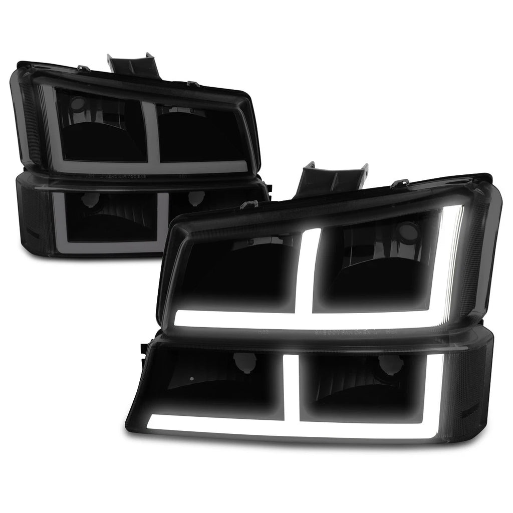 OE Style LED DRL Headlights for Silverado 1500 2500 3500 (2003–2006)