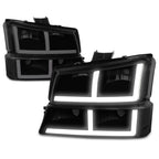 OE Style LED DRL Headlights for Silverado 1500 2500 3500 (2003–2006)