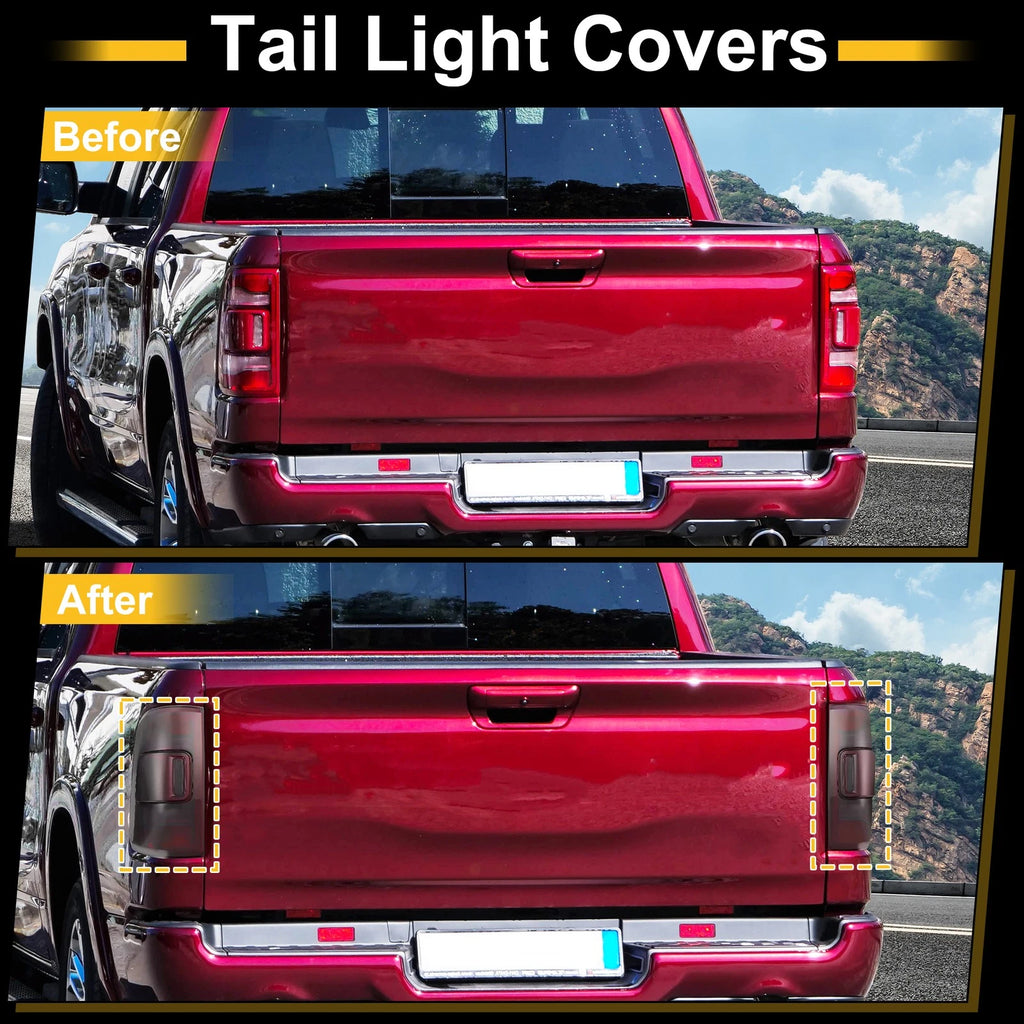 Tail Light Cover Trim for Dodge Ram 1500 2500 3500 (2019–2024)