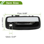 Exterior Door Handle for Toyota (No.6921035030) Black Silver Tone Front Right