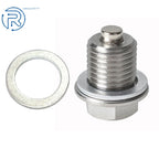 Stainless Steel Oil Drain Plug M14 x 1.5 with Neodymium Magnet for Universal