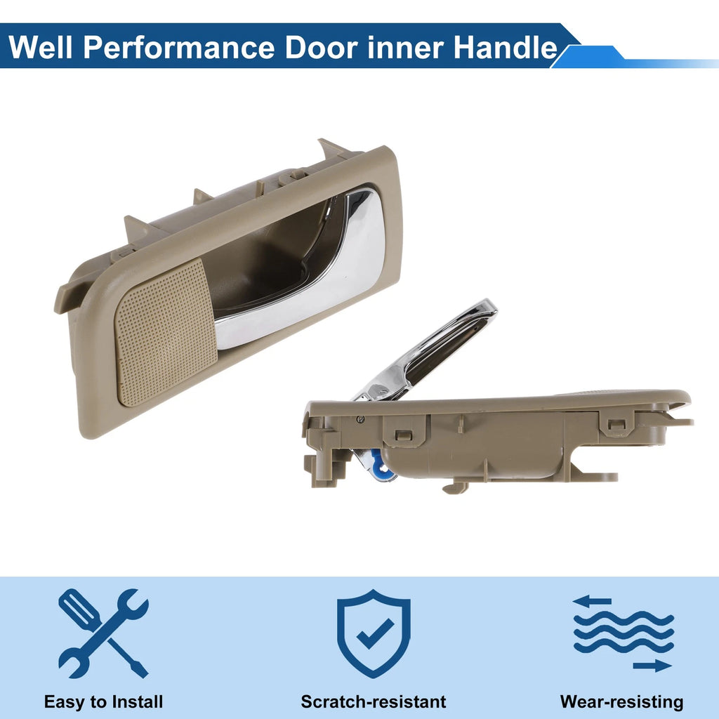 Front Driver Side Interior Door Handle for Buick Excelle (2003–2008) Beige Chrome