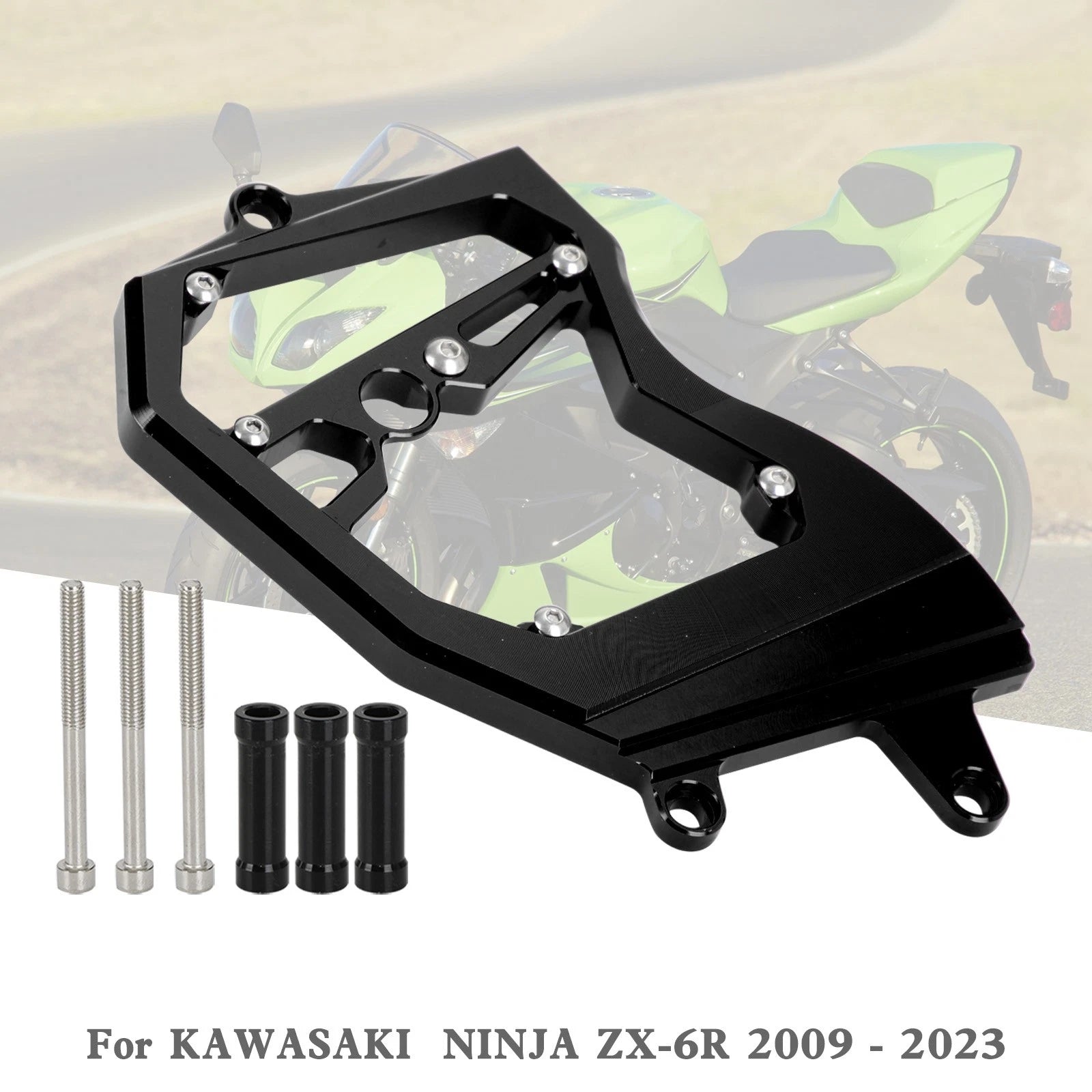 Front Sprocket Cover Chain Guard for Kawasaki Ninja ZX-6R (2009–2023) Black