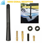 4.7" Carbon Fiber Short Antenna for Universal Cars (AM/FM)
