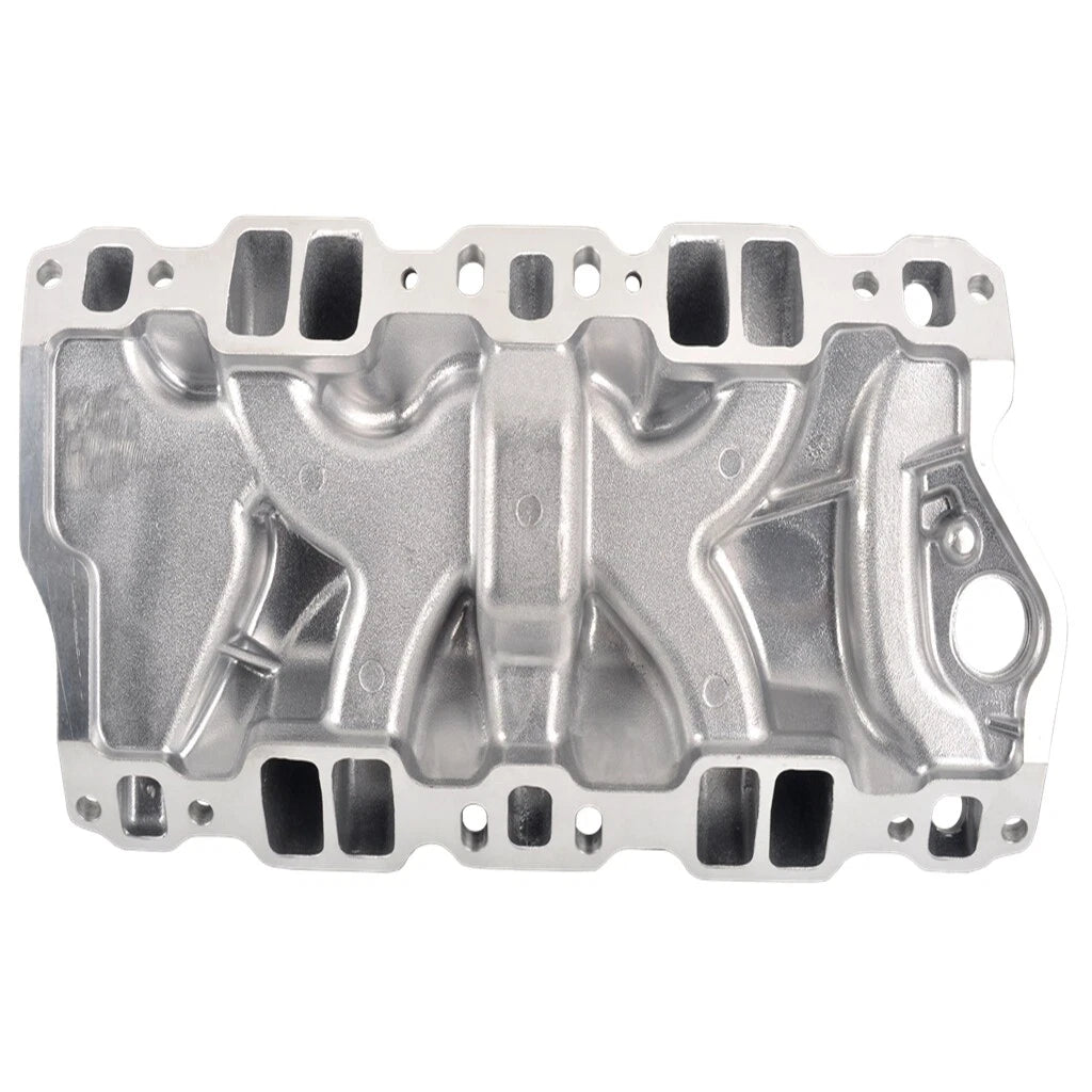 Dual Plane Intake Manifold for Chevy 350 (1955–1995) Polished