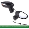 Right Side Door Mirror for Ford Fiesta Mk7 (2013–2019) Electric Adjust Black
