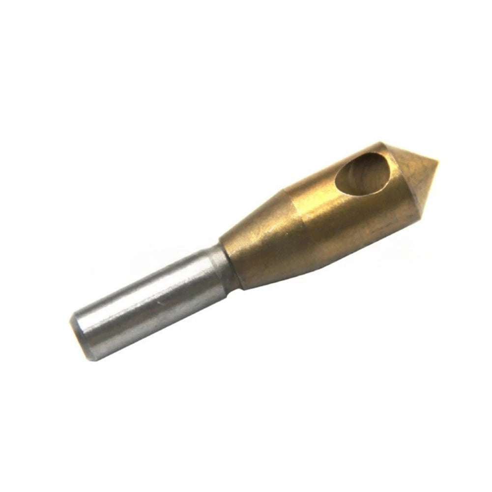 Set of 4 Titanium Coated Countersink Drill Bits for Wood Metal
