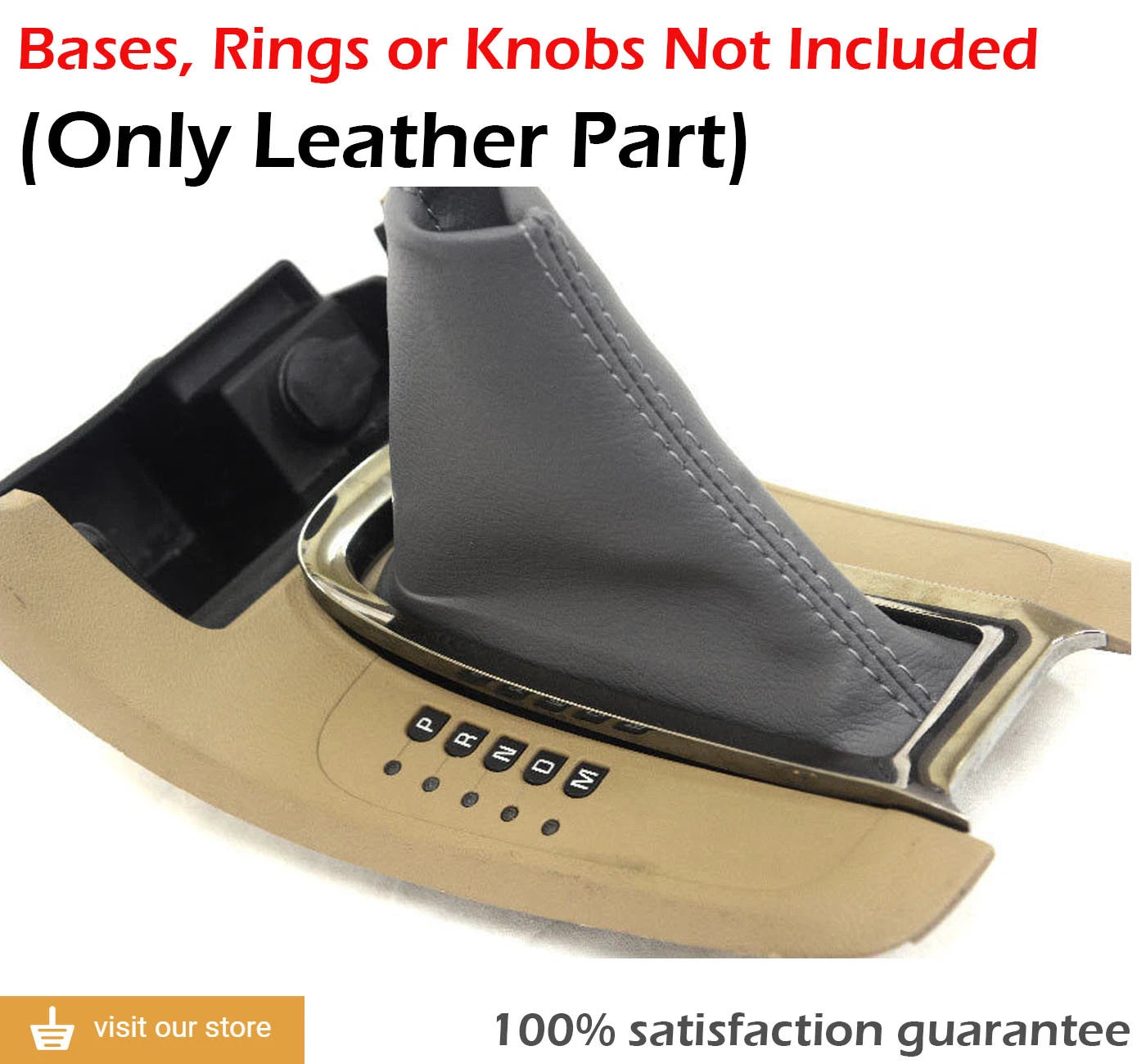 Automatic Shift Boot for Chevrolet Malibu (2008–2012) Gray PVC Leather