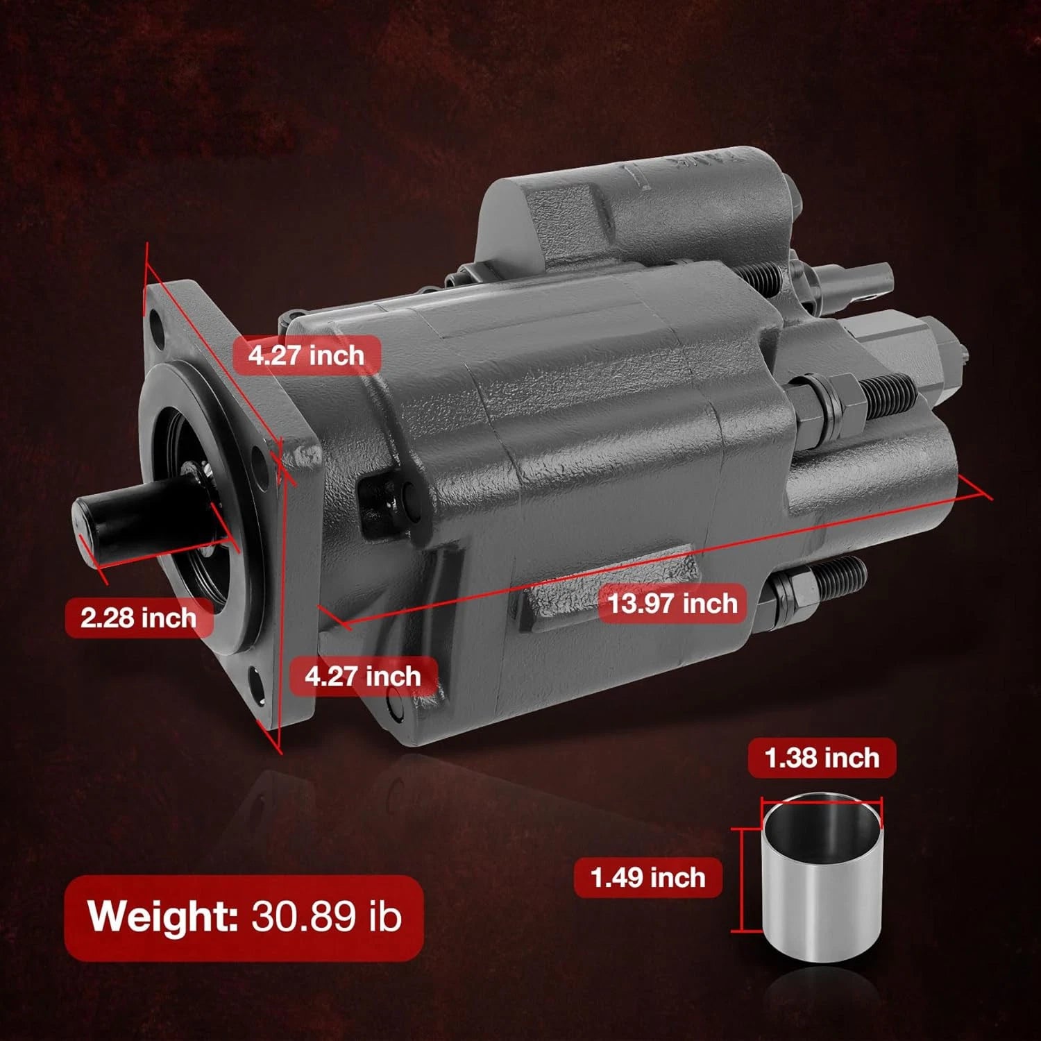 PTO Dump Pump for Hydraulic Cylinder (Direct Mount)
