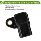 MAP Sensor No.E1T10372 for Mazda 3 2.0L 2.3L (2004–2005)