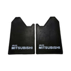 Mitsubishi 4WD 4X4 Off-Road Mud Flaps Splash Guards  Black Rubber