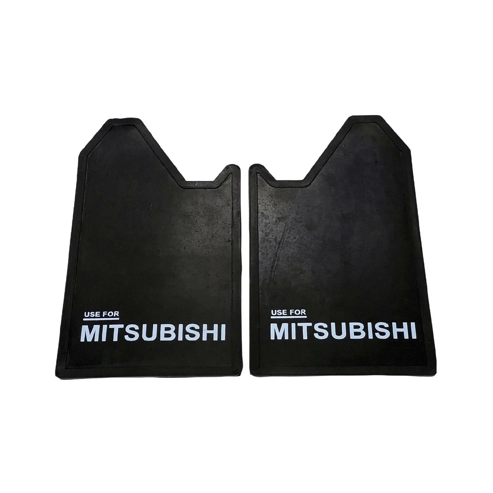 Mitsubishi 4WD 4X4 Off-Road Mud Flaps Splash Guards  Black Rubber