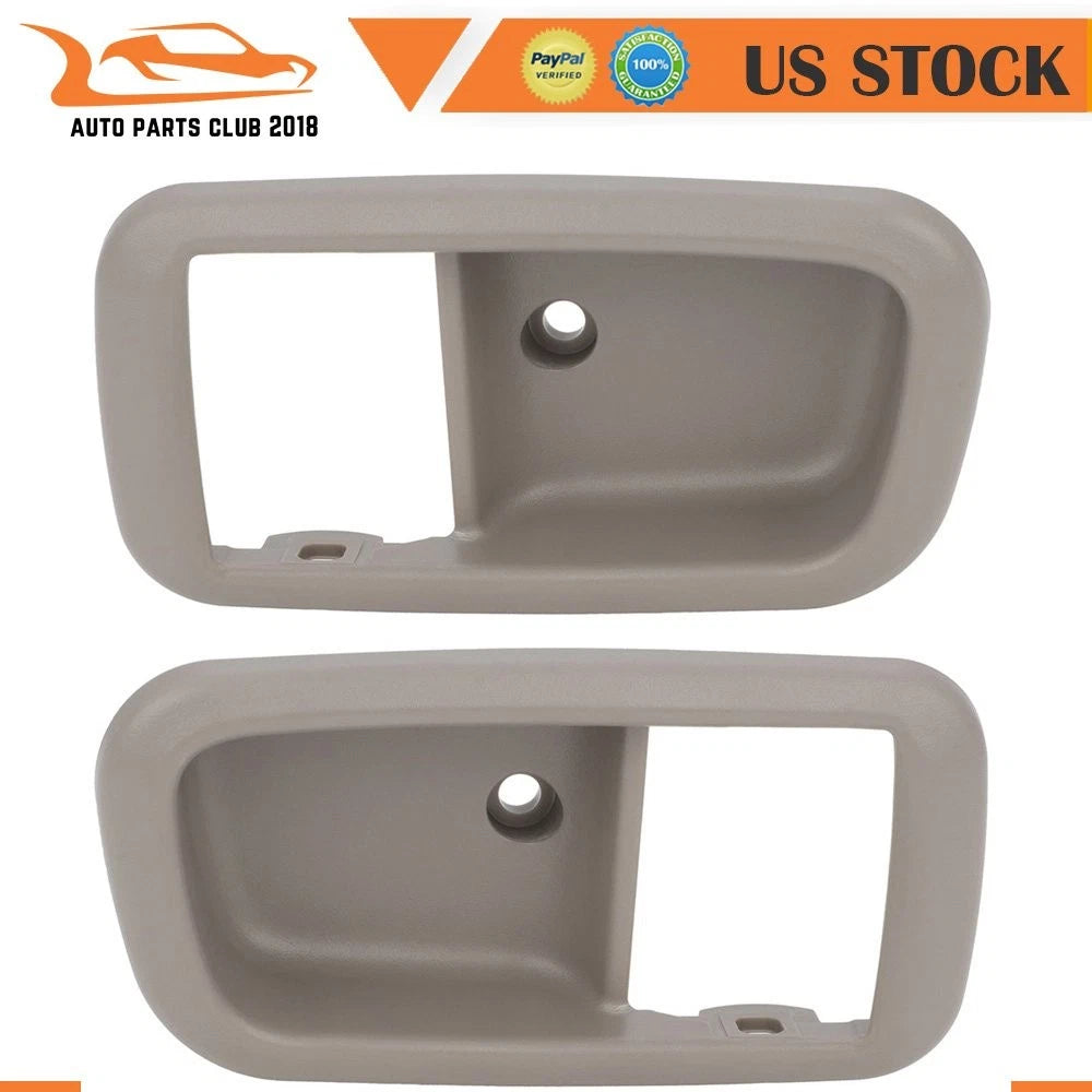 Set of 2 Inside Door Handle Bezels for Toyota Tundra (2000–2006) Gray