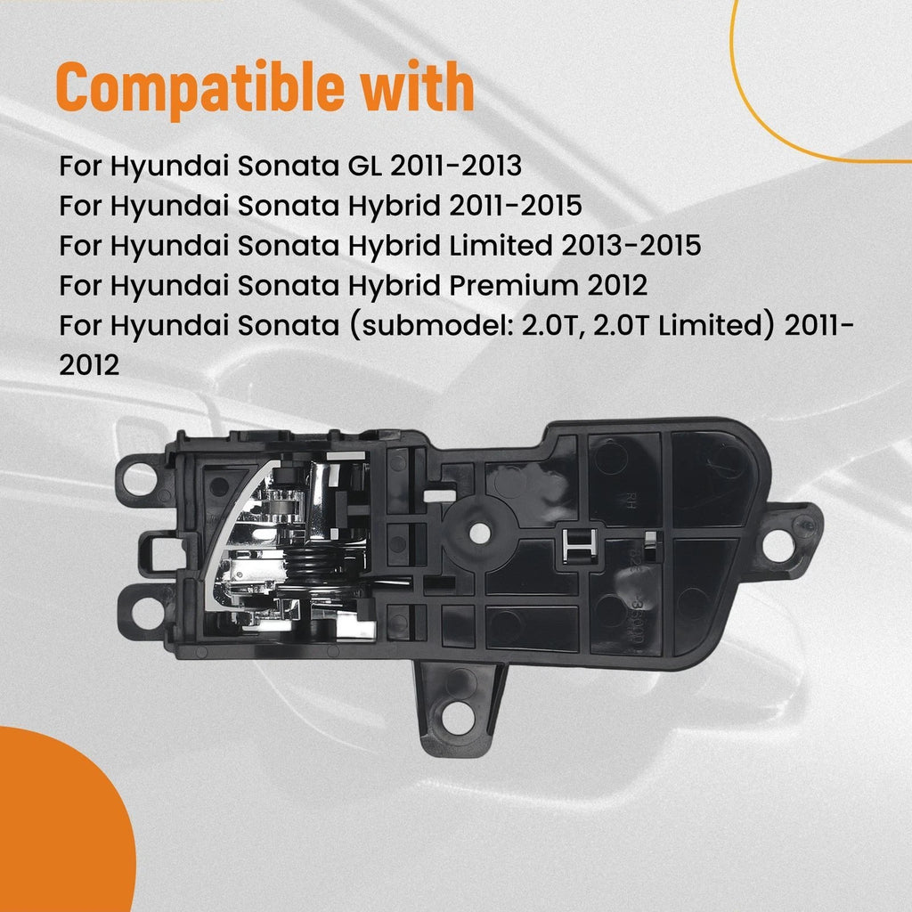 Interior Door Handle for Hyundai Sonata (2011–2015) Right Black