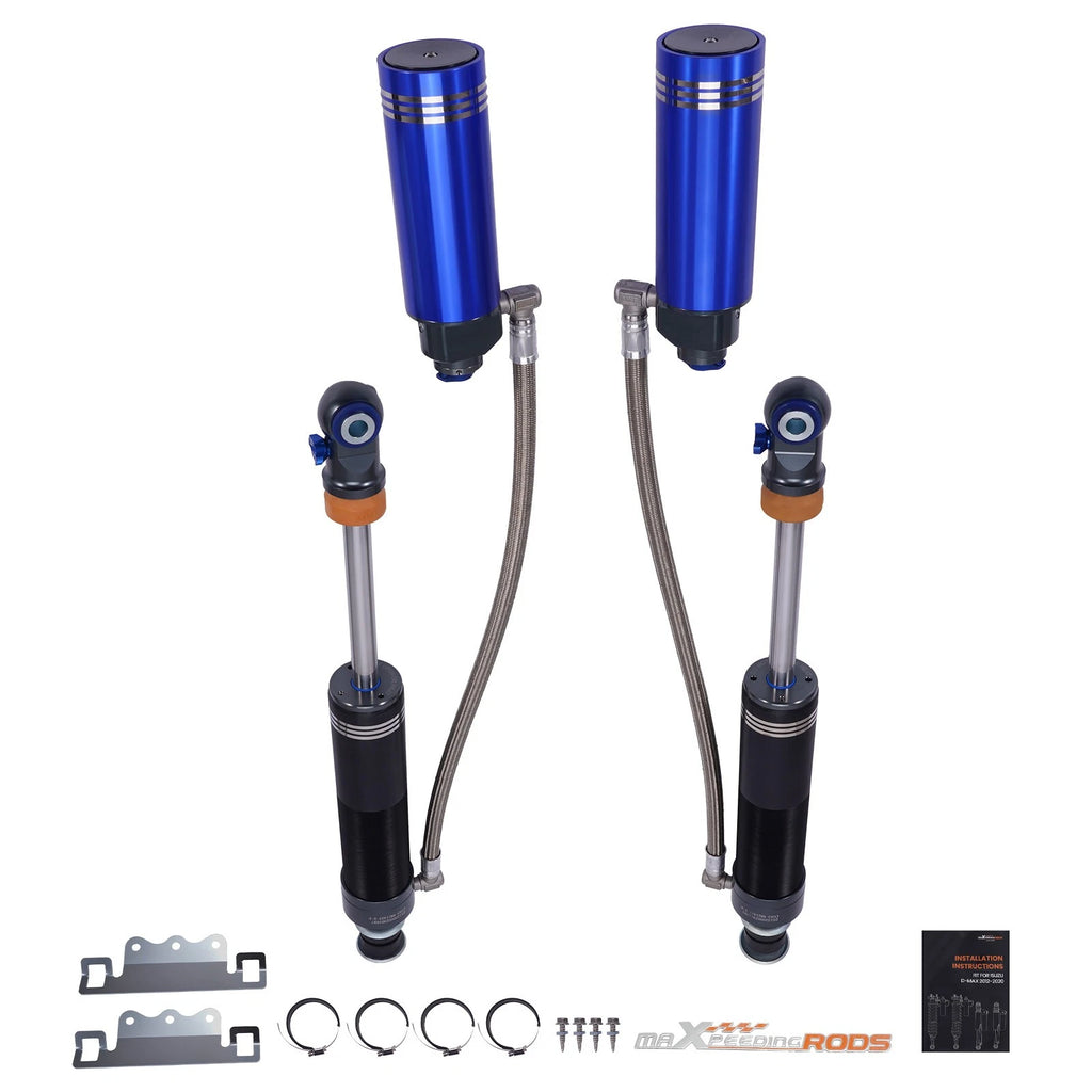 Front Reservoir Shocks 10 Level Damping For Dodge Ram 2500 2014+ 0-2" Lift 4WD