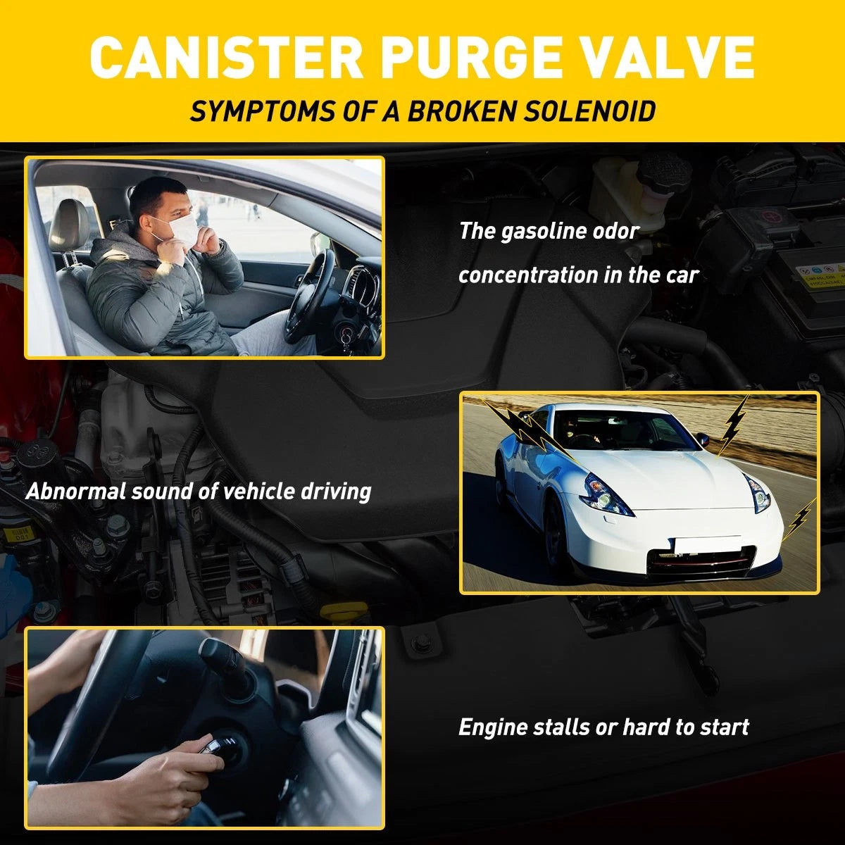 Vapor Canister Purge Solenoid Vent Control Valve for Chevy Silverado (2007–2013)