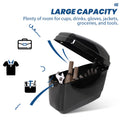 Black Hard Saddle Bags for Harley Softail, Yamaha XV SR (Fits )