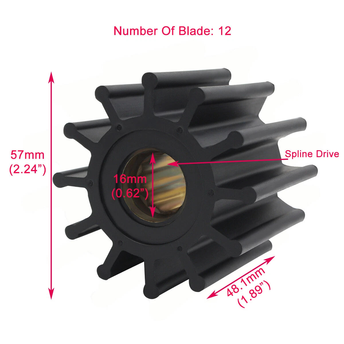 Rebuild Kit for Volvo Penta Water Sea Pump (21212799, 3812519)