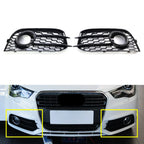 Fog Lamp Grill Cover for Audi A1 2010-2014 ( Gloss Black)