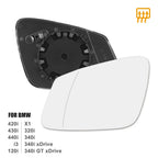 Heated Mirror Glass with Backing Plate LH for BMW 320i 440i 230i (2012–2020)