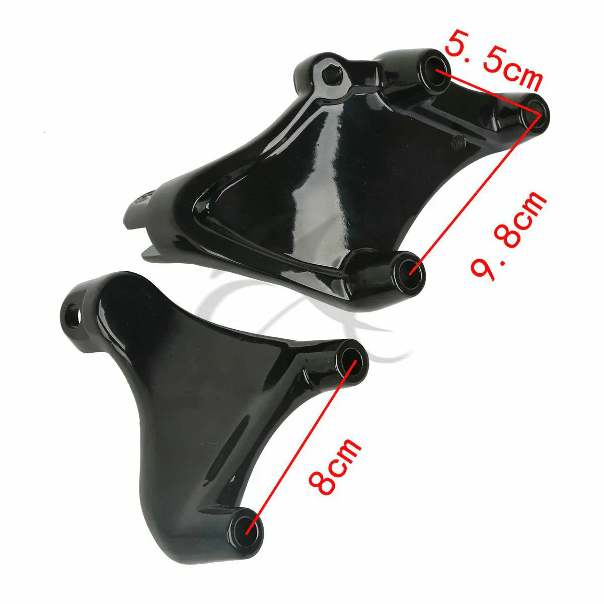 Black Passenger Foot Pegs for Harley Sportster 883 1200 (2014-2022)