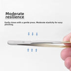 Stainless Steel Eyebrow Tweezers with Slant Tips for Easy Handling