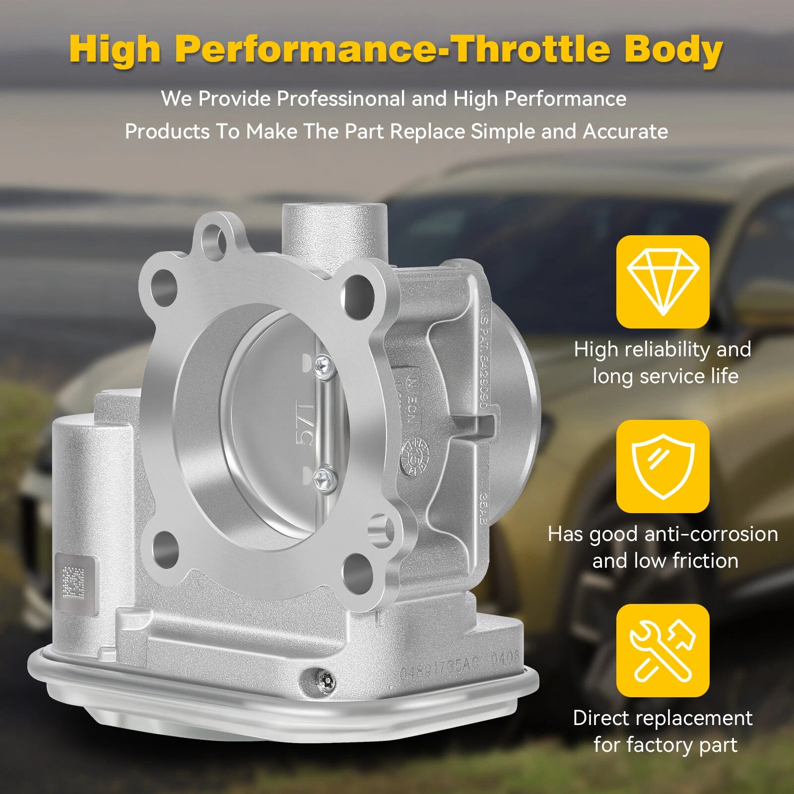 Throttle Body for Dodge Journey, Caliber, Jeep Patriot, Compass